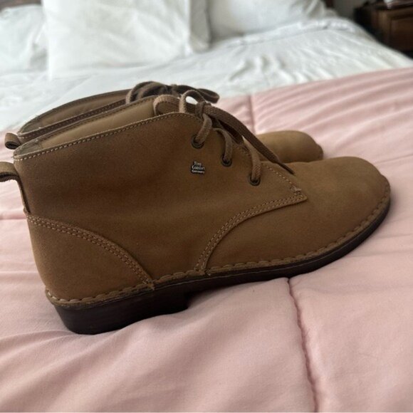 Finn Comfort Tan Nubuck Desert Boots Women’s 9 Granola Girl CabinCore Style - Picture 3 of 13